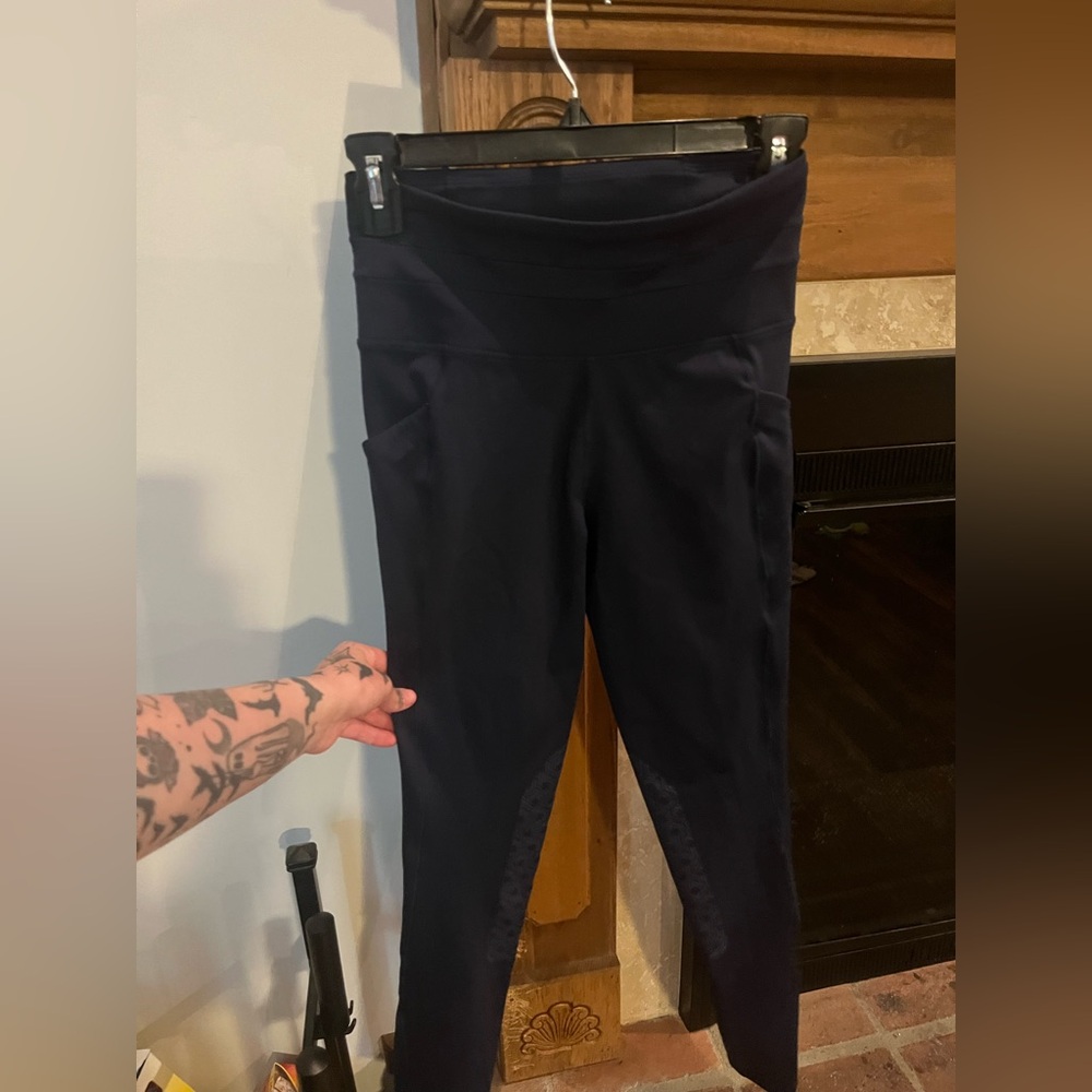Ariat Tek Summer Riding Pants Navy Knee Patch